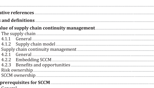 ISO TS 22318:2021 pdf download – Security and resilience — Business continuity management systems — Guidelines for supply chain continuity management