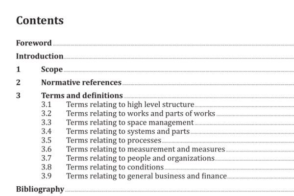 ISO 6707-4:2021 pdf download – Buildings and civil engineering works — Vocabulary — Part 4: Facility management terms