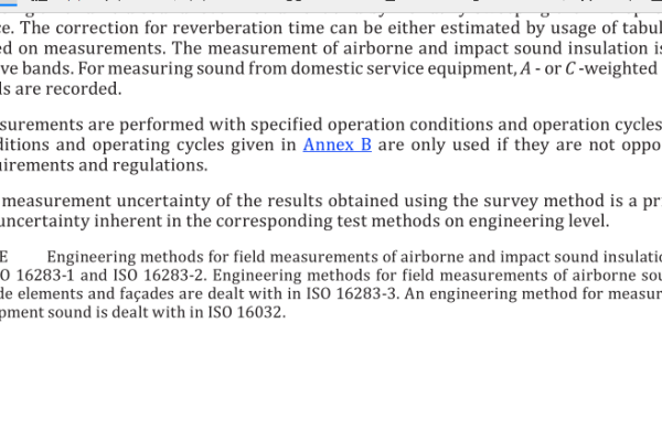 ISO 10052:2021 pdf download – Acoustics — Field measurements of airborne and impact sound insulation and of service equipment sound — Survey method