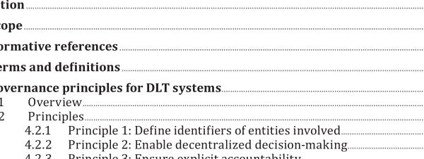 ISO TS 23635:2022  pdf download – Blockchain and distributed ledger technologies — Guidelines for governance