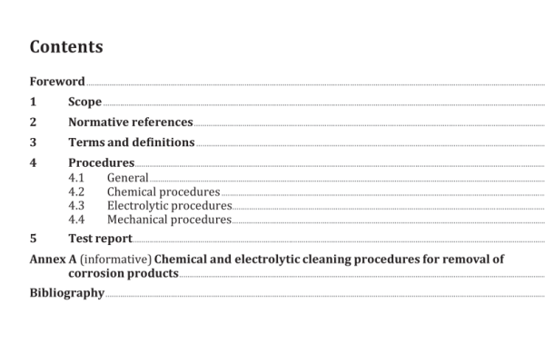 ISO 8407:2021 pdf download – Corrosion of metals and alloys — Removal of corrosion products from corrosion test specimens