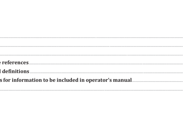 ISO TR 6750-2:2021 pdf download – Earth-moving machinery — Operator’s manual — Part 2: List of references