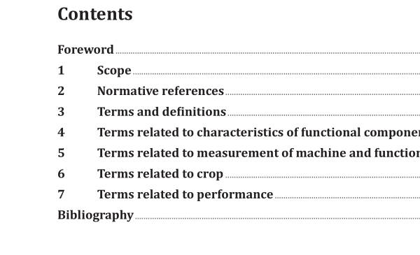 ISO 8909-1:2021 pdf download – Equipment for harvesting — Forage harvesters — Part 1: Vocabulary