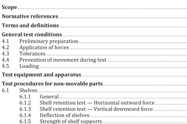 ISO 7170:2021 pdf download – Furniture — Storage units — Test methods for the determination of strength, durability and stability