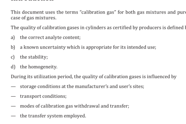 ISO 16664:2017 pdf download – Gas analysis — Handling of calibration gases and gas mixtures — Guidelines