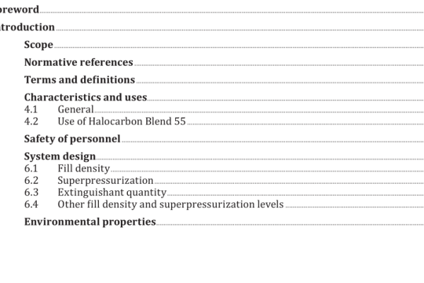 ISO 14520-17:2022 pdf download – Gaseous fire-extinguishing systems — Physical properties and system design — Part 17: Halocarbon Blend 55