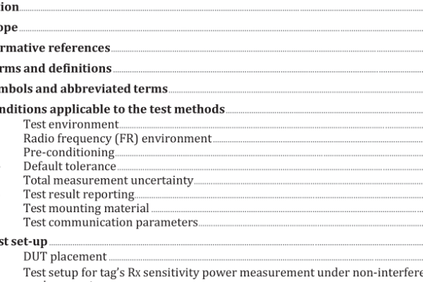 ISO IEC 23200-1:2021 pdf download – Information technology — Radio frequency identification for item management — Part 1: Interference rejection performance test method between a tag as defined in ISO/IEC 18000-63 and a heterogeneous wireless system