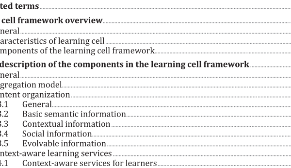 ISO IEC 23126:2021 pdf download – Information technology for learning, education and training — Ubiquitous learning resource organization and description framework