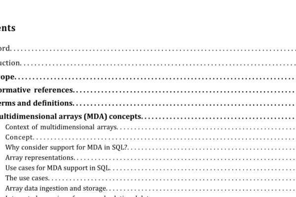 ISO IEC 19075-8:2021 pdf download – Information technology — Guidance for the use of database language SQL — Part 8: Multidimensional arrays