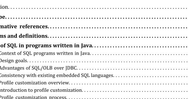 ISO IEC 19075-3:2021 pdf download – Information technology — Guidance for the use of database language SQL — Part 3: SQL embedded in programs using the Java programming language