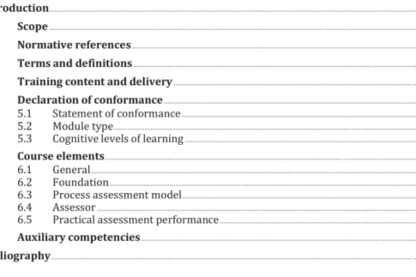 ISO IEC TR 33017:2021 pdf download  – Information technology — Process assessment — Framework for assessor training