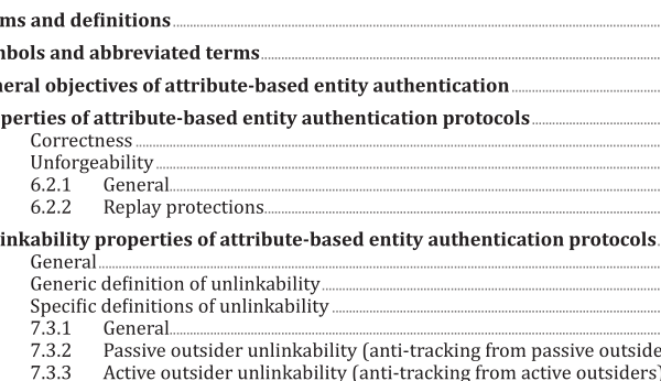 ISO IEC 27551:2021 pdf download – Information security, cybersecurity and privacy protection — Requirements for attribute-based unlinkable entity authentication