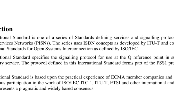 ISO IEC 14843:2003 pdf download – Information technology — Telecommunications and information exchange between systems — Private Integrated Services Network — Inter-exchange signalling protocol — Call Offer supplementary service