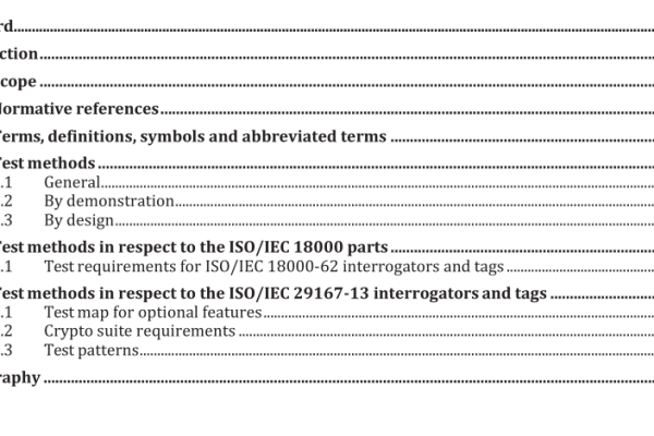 ISO IEC 19823-13:2018 pdf download – Information technology — Conformance test methods for security service crypto suites — Part 13: Cryptographic Suite Grain-128A