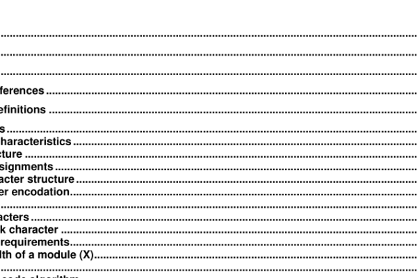 ISO IEC 15417:2000 pdf download – Information technology — Automatic identification and data capture techniques — Bar code symbology specification — Code 128