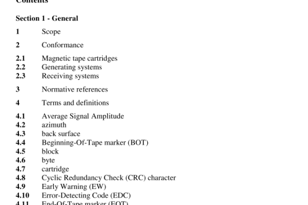 ISO IEC 16382:2000 pdf download – Information technology — Data interchange on 1 2,7 mm 208-track magnetic tape cartridges — DLT 6 format