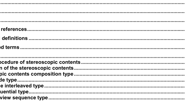 ISO IEC 23000-11:2009 pdf download – Information technology — Multimedia application format (MPEG-A) — Part 11: Stereoscopic video application format