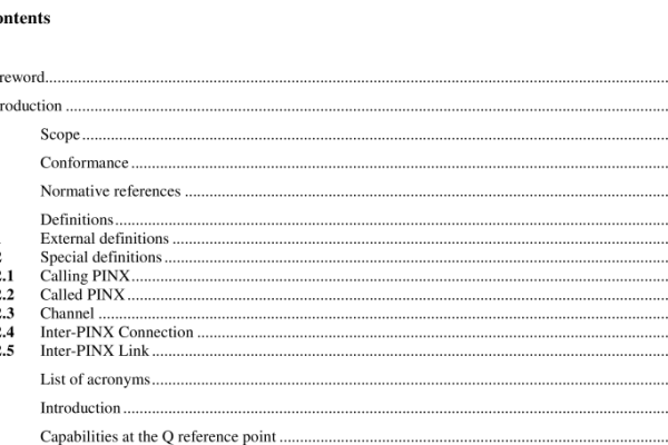 ISO IEC 17309:2000 pdf download – Information technology — Telecommunications and information exchange between systems — Private Integrated Services Network — Mapping functions for the employment of a circuit mode basic service and the supplementary service user-to-user signalling as a pair of on-demand inter-PINX connections