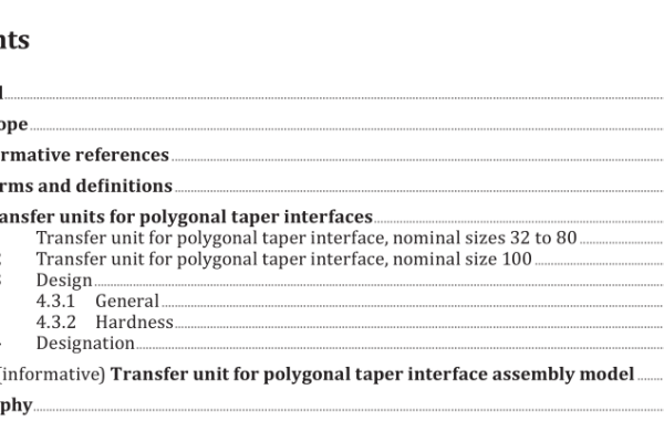 ISO 22402-2:2022 pdf download – Medium-transfer units for tool interfaces — Part 2: Transfer units for polygonal taper interfaces in accordance with the ISO 26623 series