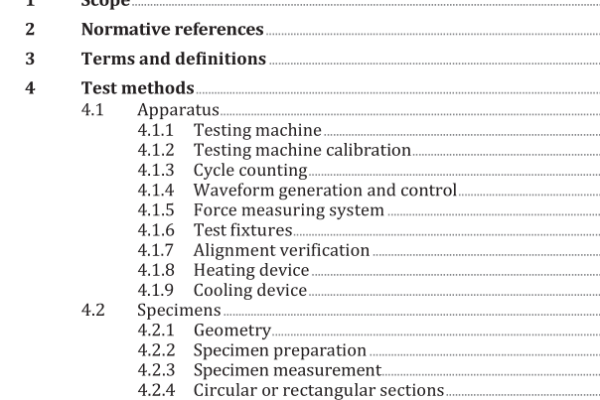 ISO 23296:2022 pdf download – Metallic materials – Fatigue testing – Force controlled thermo-mechanical fatigue testing method