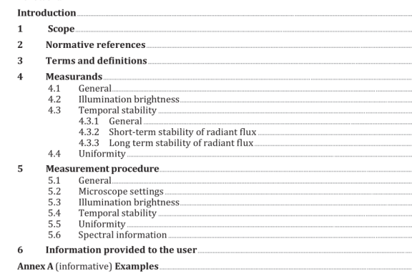 ISO 19056-3:2022 pdf download – Microscopes — Definition and measurement of illumination properties — Part 3: Incident light fluorescence microscopy with incoherent light sources