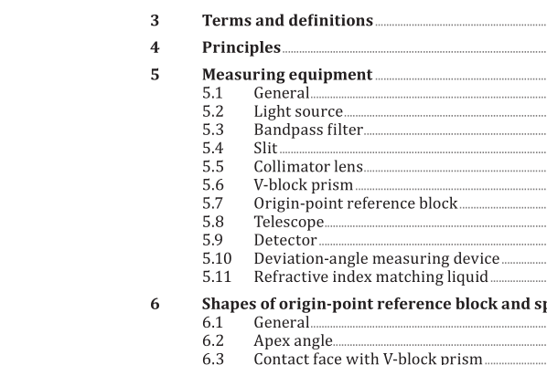 ISO 21395-2:2022 pdf download – Optics and photonics — Test method for refractive index of optical glasses — Part 2: V-block refractometer method