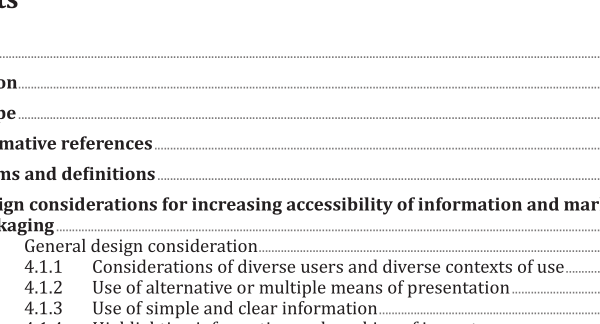 ISO 19809:2017 pdf download – Packaging — Accessible design — Information and marking