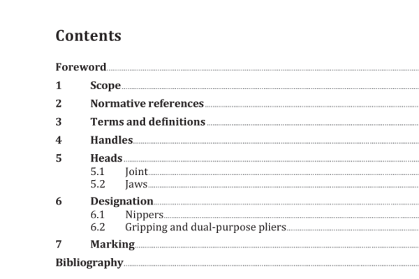 ISO 5743:2021 pdf download –  Pliers and nippers — General technical requirements