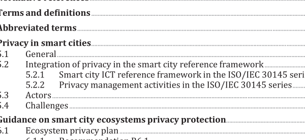 ISO IEC TS 27570:2021 pdf download – Privacy protection — Privacy guidelines for smart cities