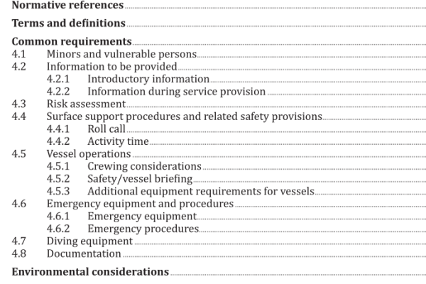 ISO 24803:2017 pdf download – Recreational diving services — Requirements for recreational diving providers