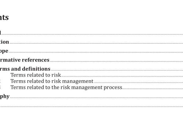 ISO 31073:2022 pdf download – Risk management — Vocabulary