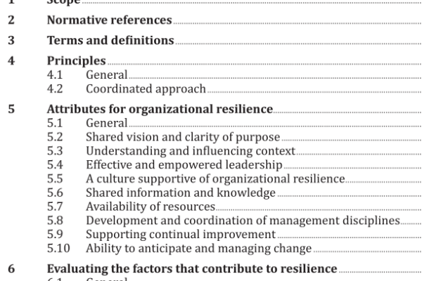 ISO 22316:2017 pdf download – Security and resilience — Organizational resilience — Principles and attributes