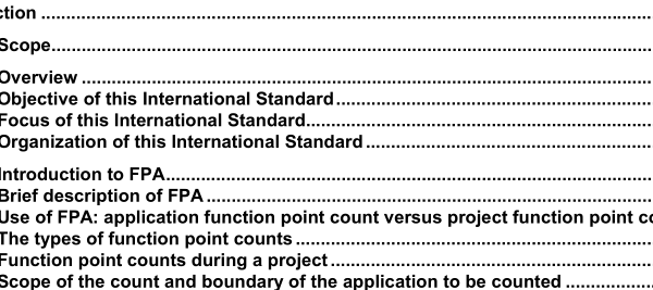 ISO IEC 24570:2005 pdf download – Software engineering — NESMA functional size measurement method version 2.1 — Definitions and counting guidelines for the application of Function Point Analysis