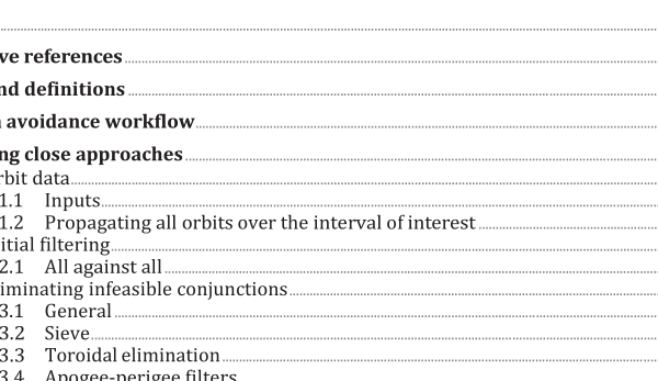 ISO TR 16158:2021 pdf download – Space systems — Avoiding collisions among orbiting objects