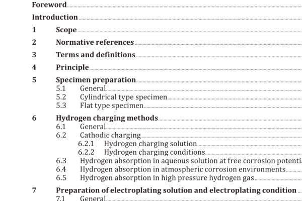 ISO 16573-2:2022 pdf download – Steel — Measurement method for the evaluation of hydrogen embrittlement resistance of high-strength steels — Part 2: Slow strain rate test